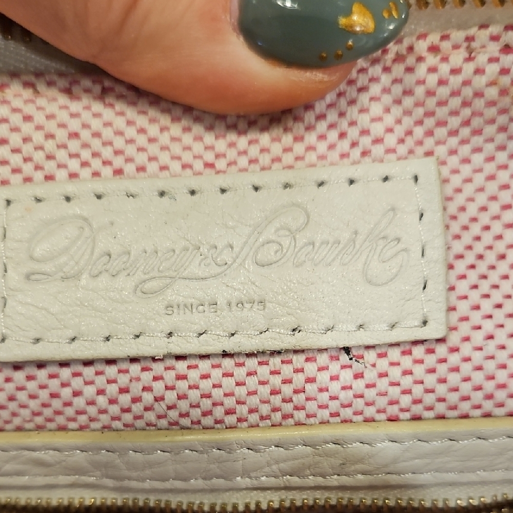 Dooney & Bourke Cream Leather Handbag - Picture 8 of 11